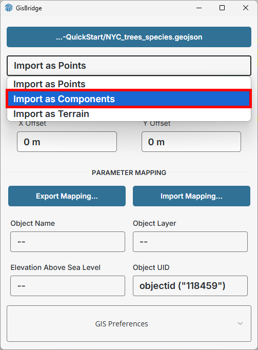 Import as Components