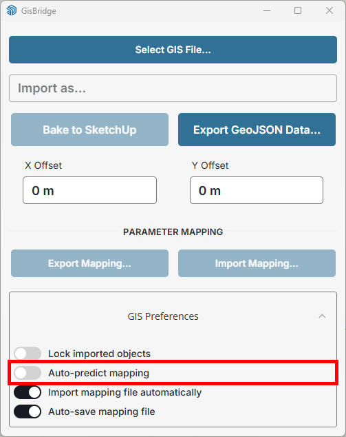 Turn off Auto-prediction